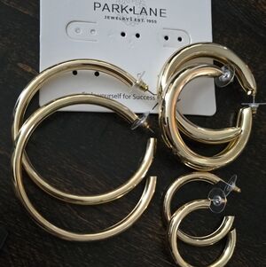 Park Lane Shiny Gold Hoop Earrings Collection